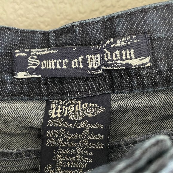 Torrid Source of Wisdom Dark Wash Flare Jeans Size 18 - Picture 7 of 8